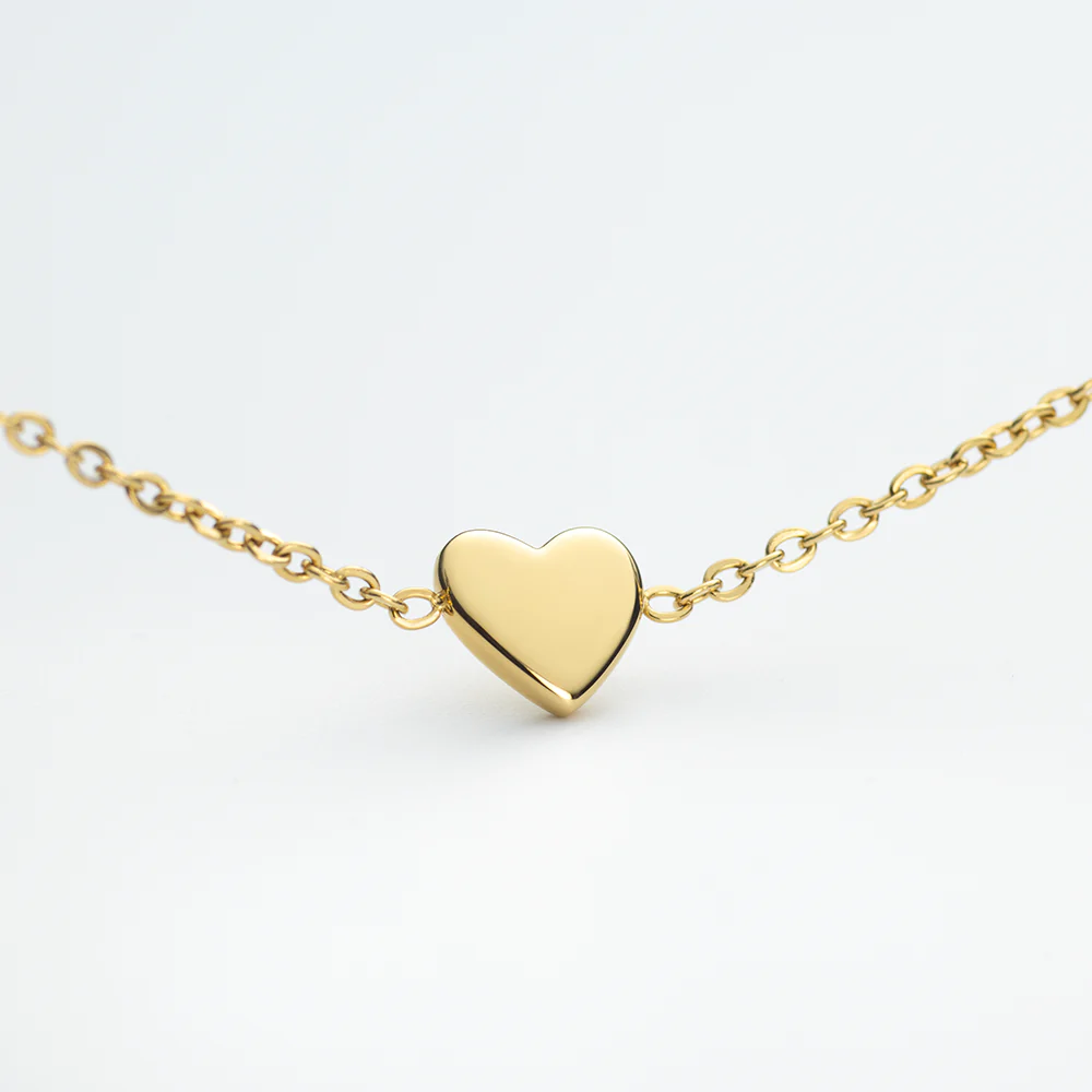 Engravable Heart Armkette Gold - Image 3