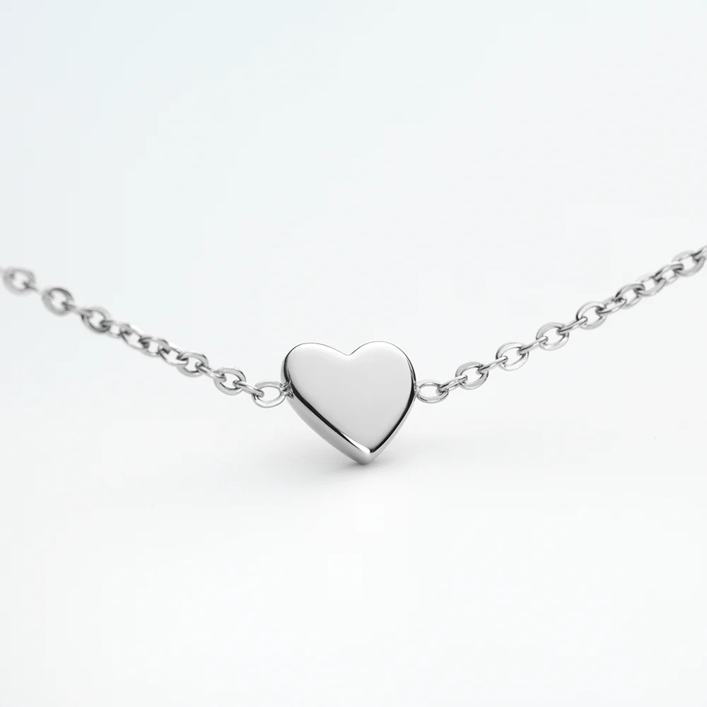 Engravable Heart Armkette Silber - Image 3