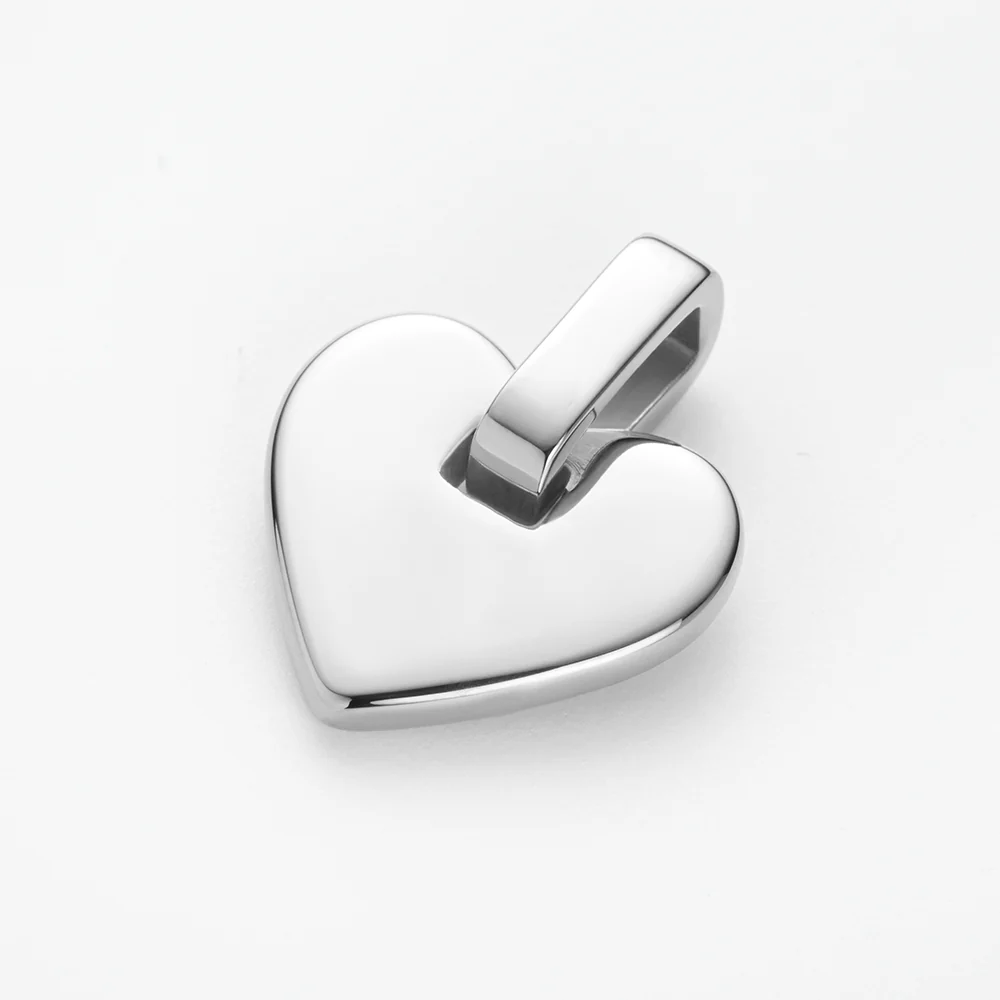 Engravable Heart Pendant Silber - Image 3