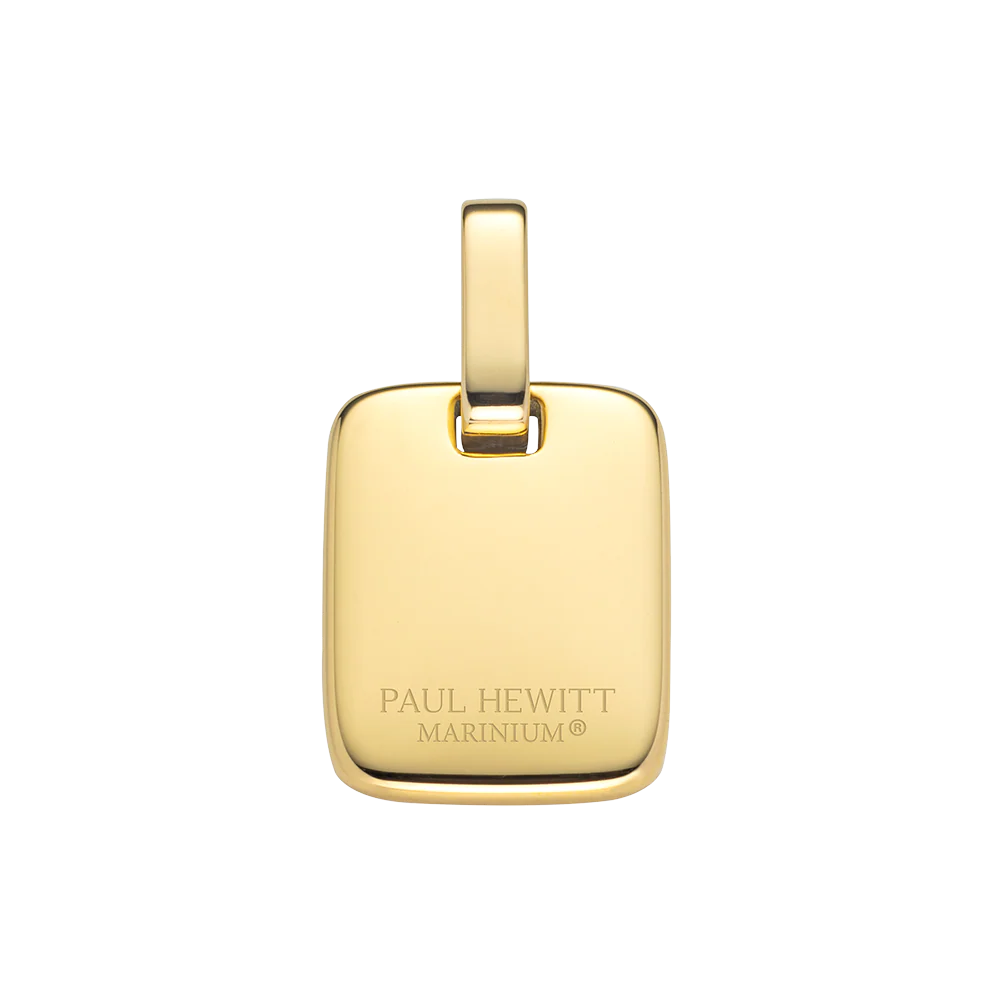 Engravable Plate Pendant Gold - Image 6