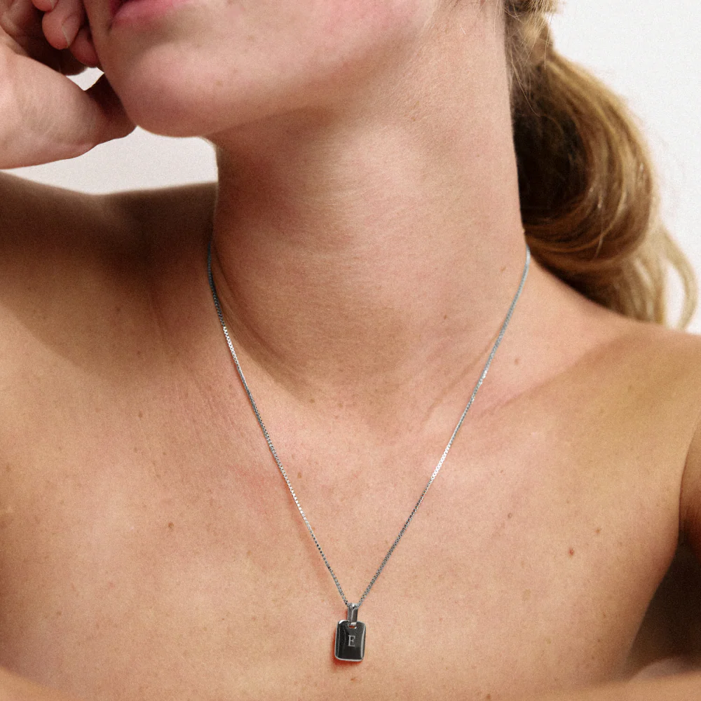 Engravable Plate Pendant Silber - Image 4