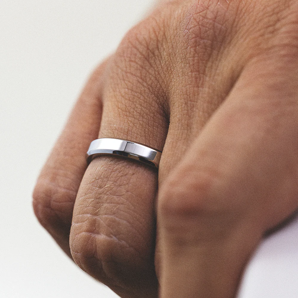 Men's Essential Ring Silber - Image 5