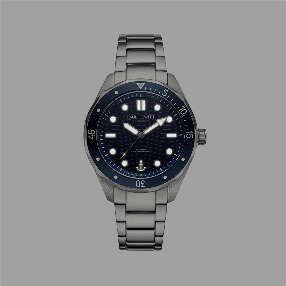 Ocean Diver Uhr Silber Blau - Image 5