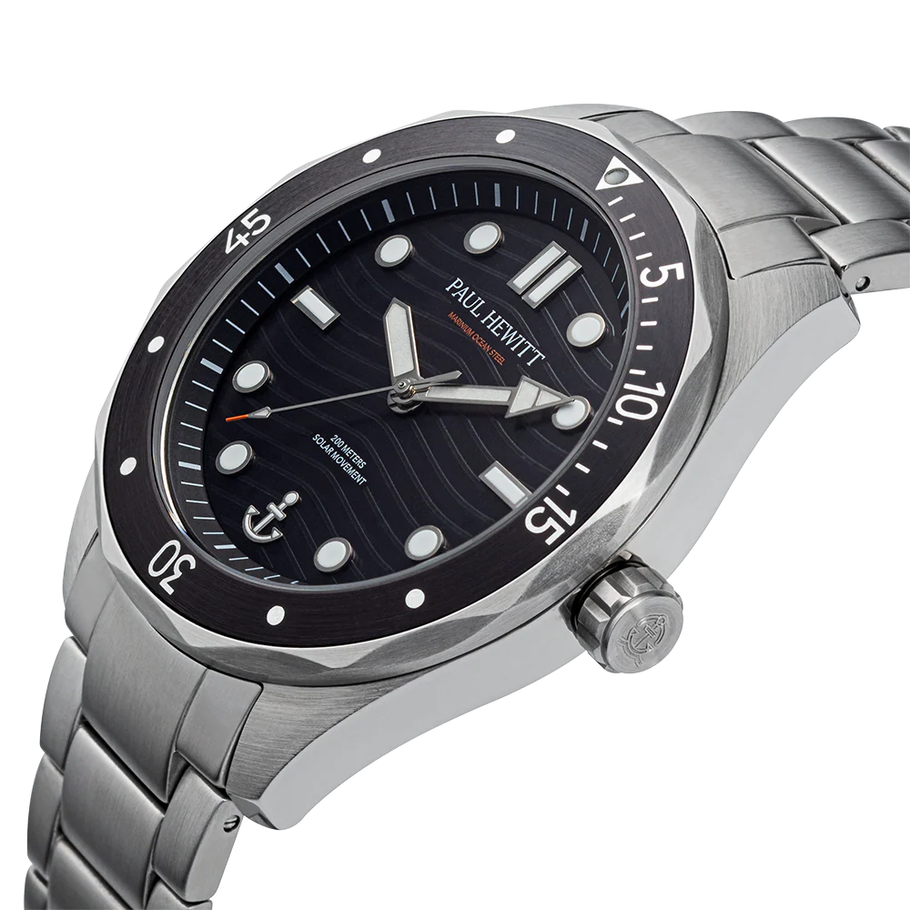 Ocean Diver Uhr Silber Schwarz - Image 3