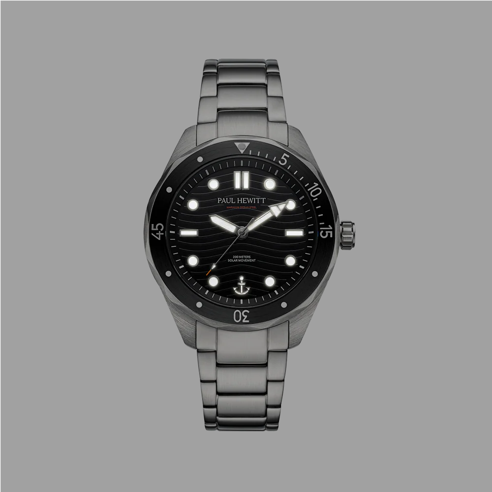 Ocean Diver Uhr Silber Schwarz - Image 5