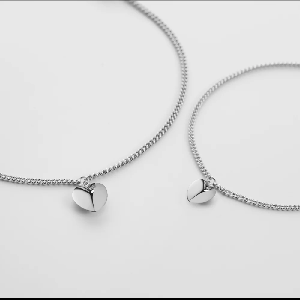 Ocean Heart Mama & Mini Set Silber - Image 3