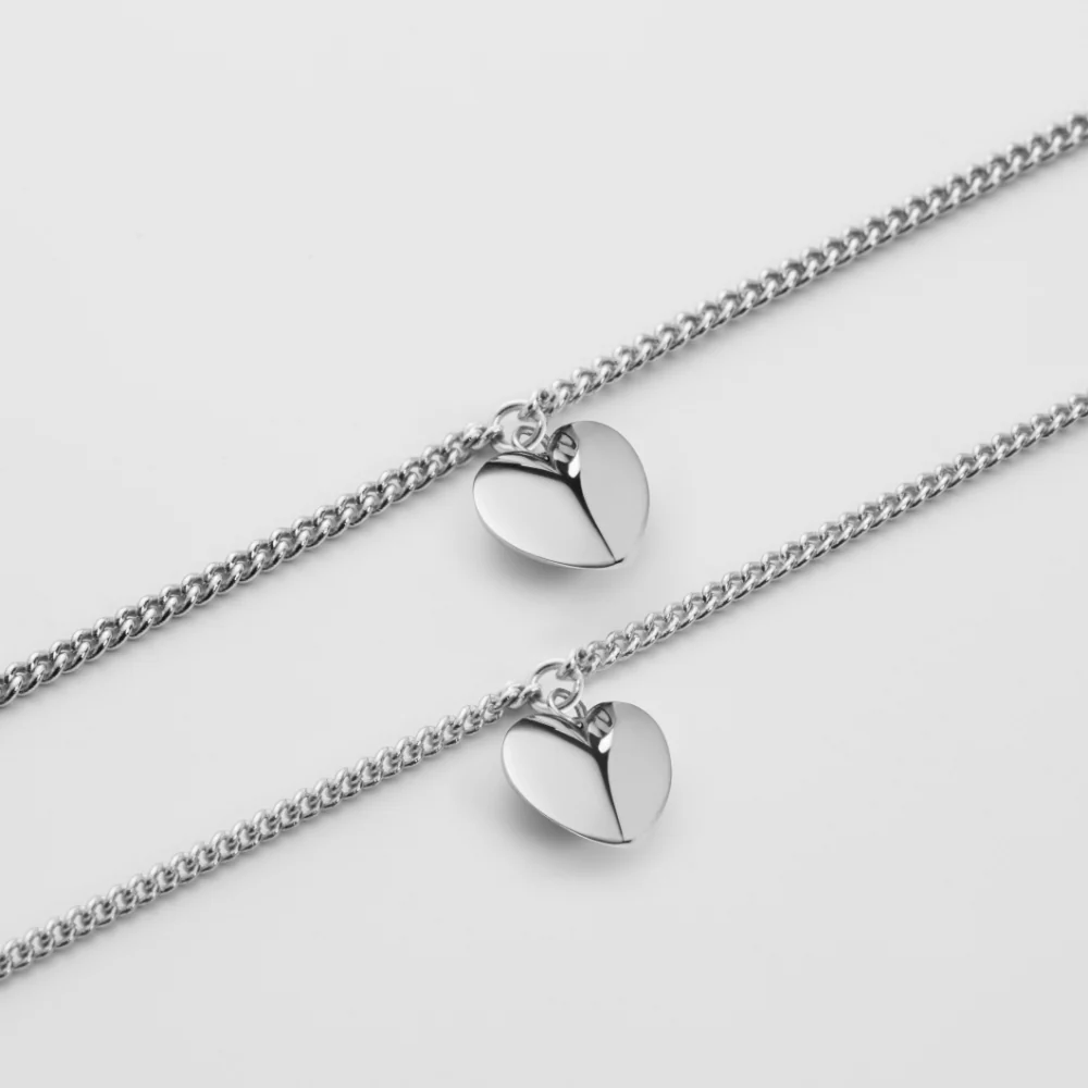 Ocean Heart Mama & Mini Set Silber - Image 4