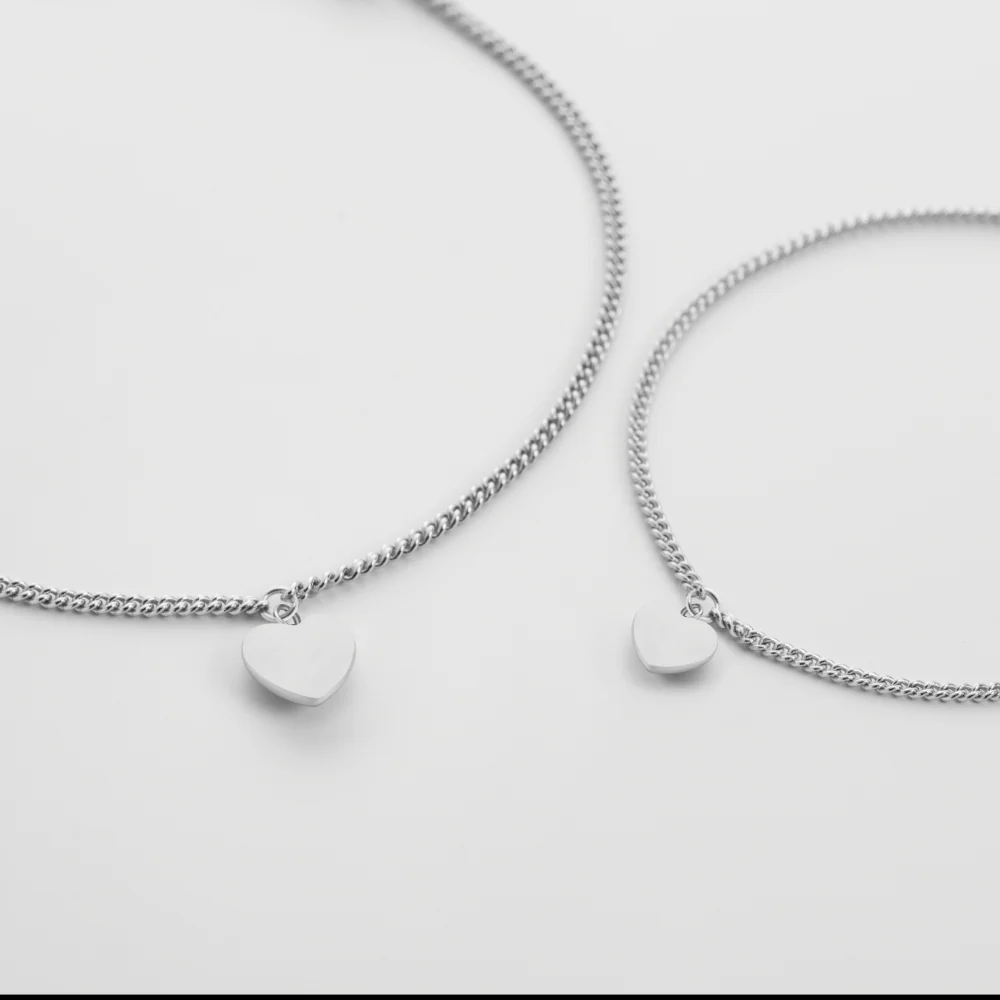 Ocean Heart Mama & Mini Set Silber - Image 5