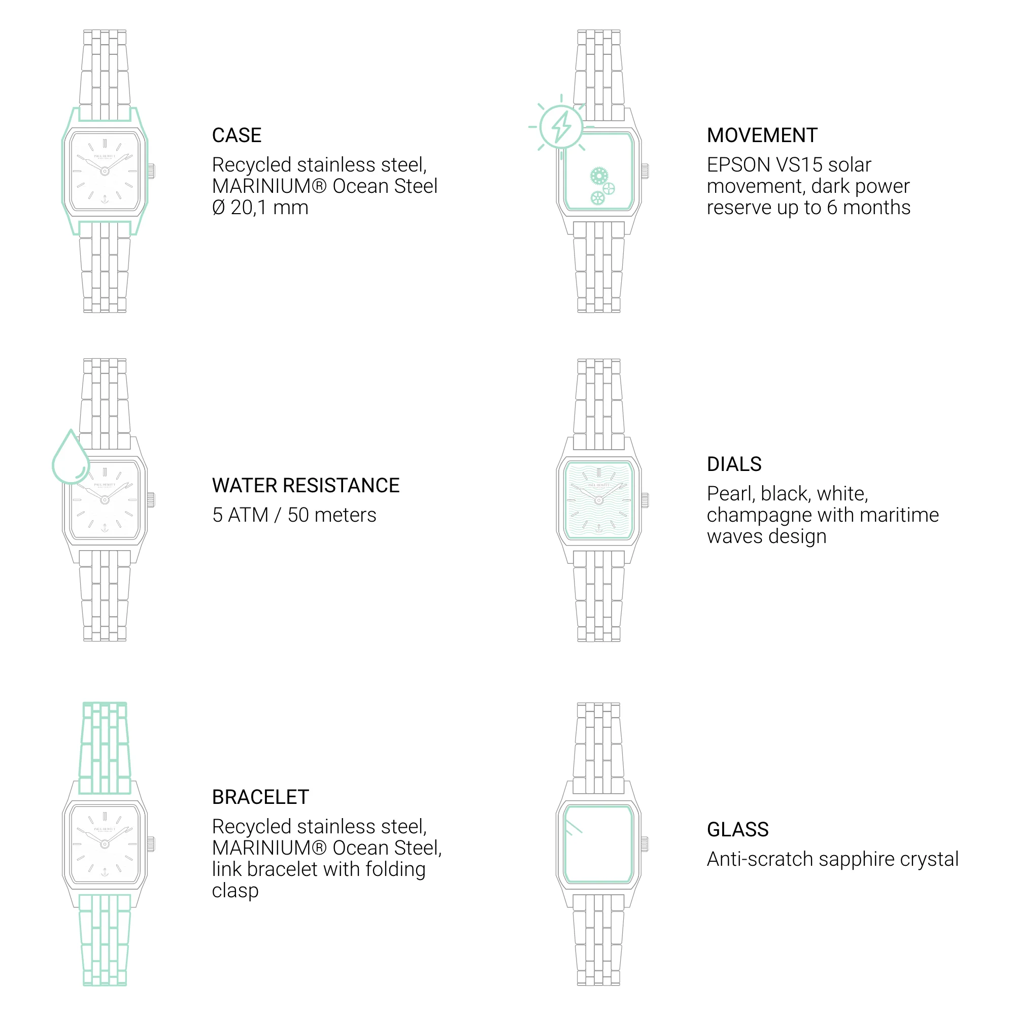 Petit Soleil Uhr Gold Champagner - Image 7