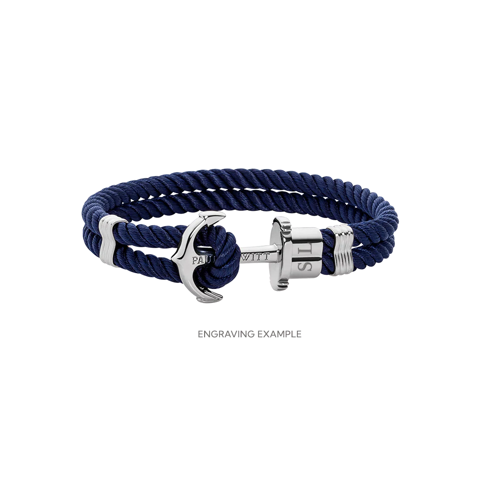 Phrep Armband Silber Marineblau - Image 3