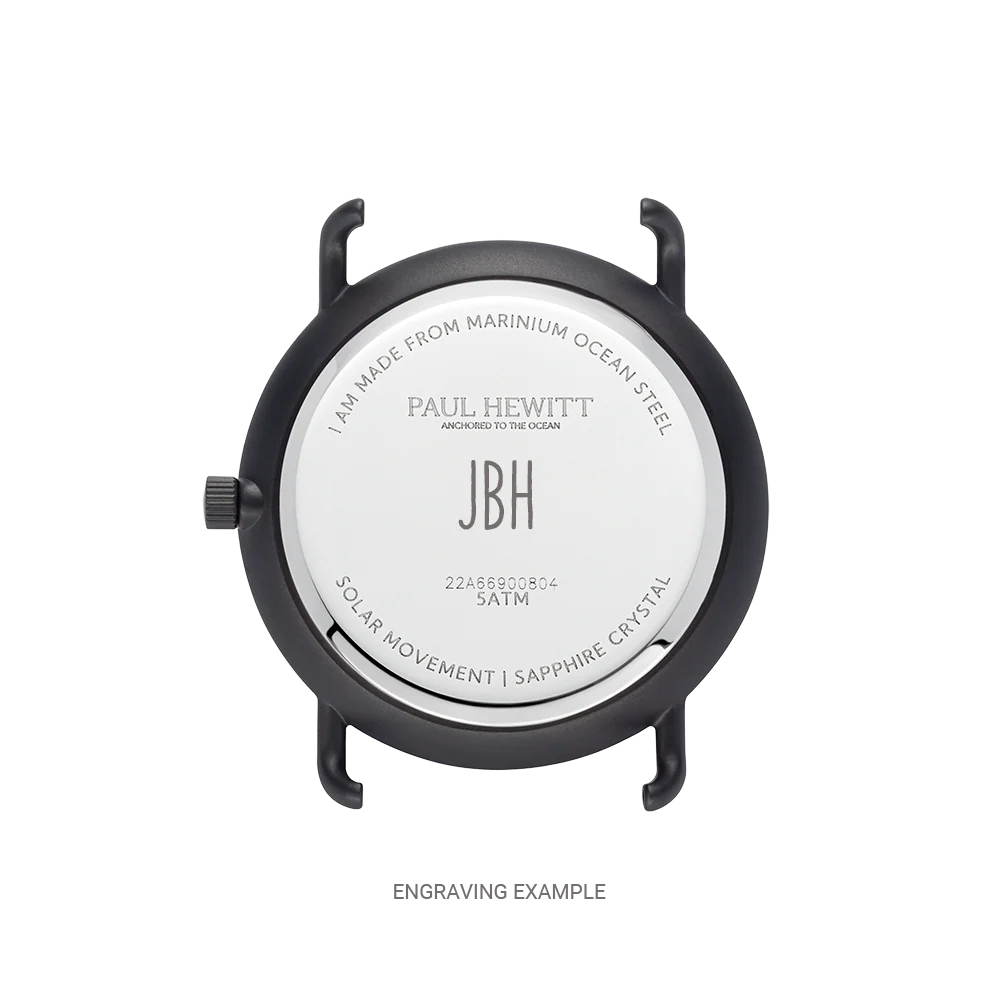 Sailor 39 mm Uhr Schwarz Weiß - Image 5