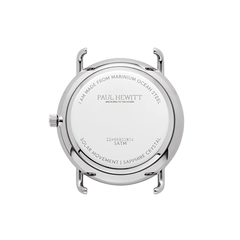 Sailor 39 mm Uhr Silber Blau - Image 5