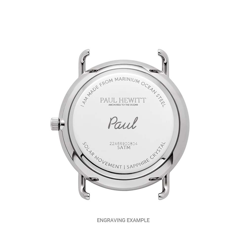 Sailor 39 mm Uhr Silber Blau - Image 6