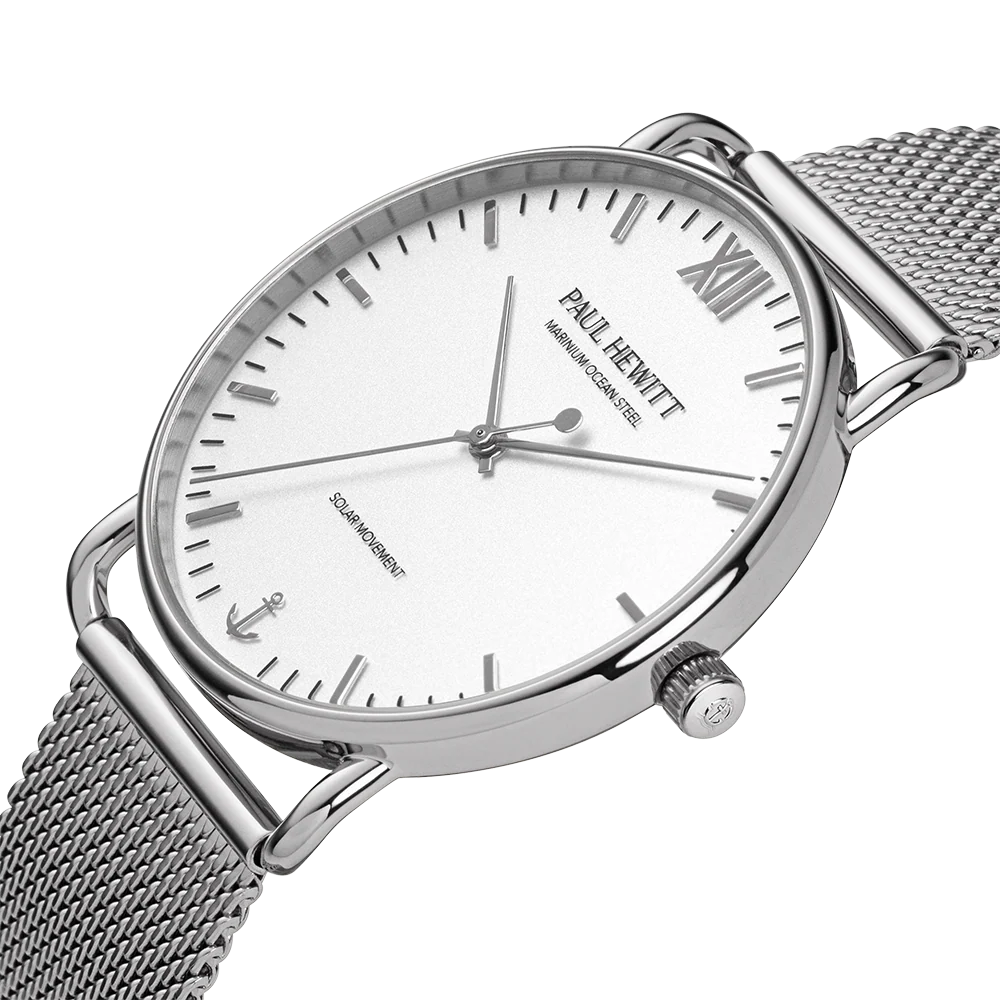 Sailor 39 mm Uhr Silber Weiß - Image 3