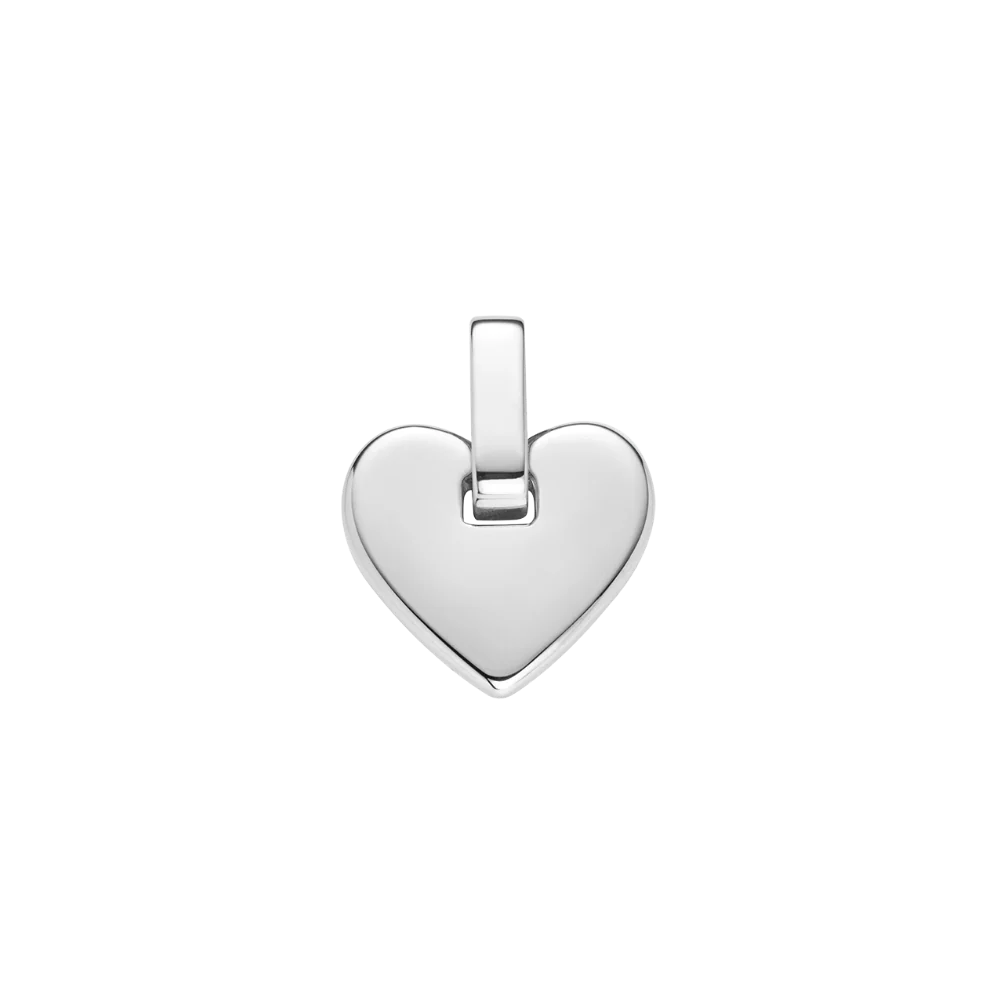 Set Engravable Heart Pendant und Halskette Silber - Image 4
