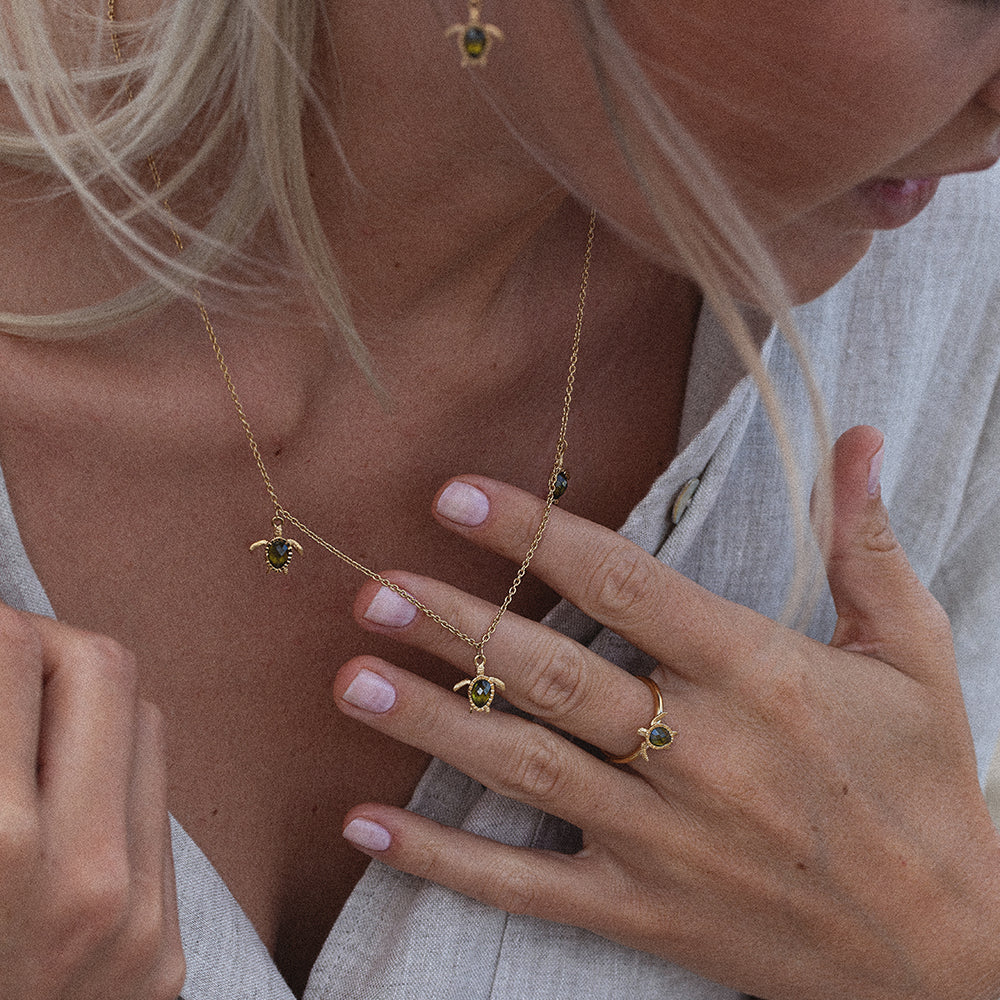 Turtle Halskette Gold - Image 6