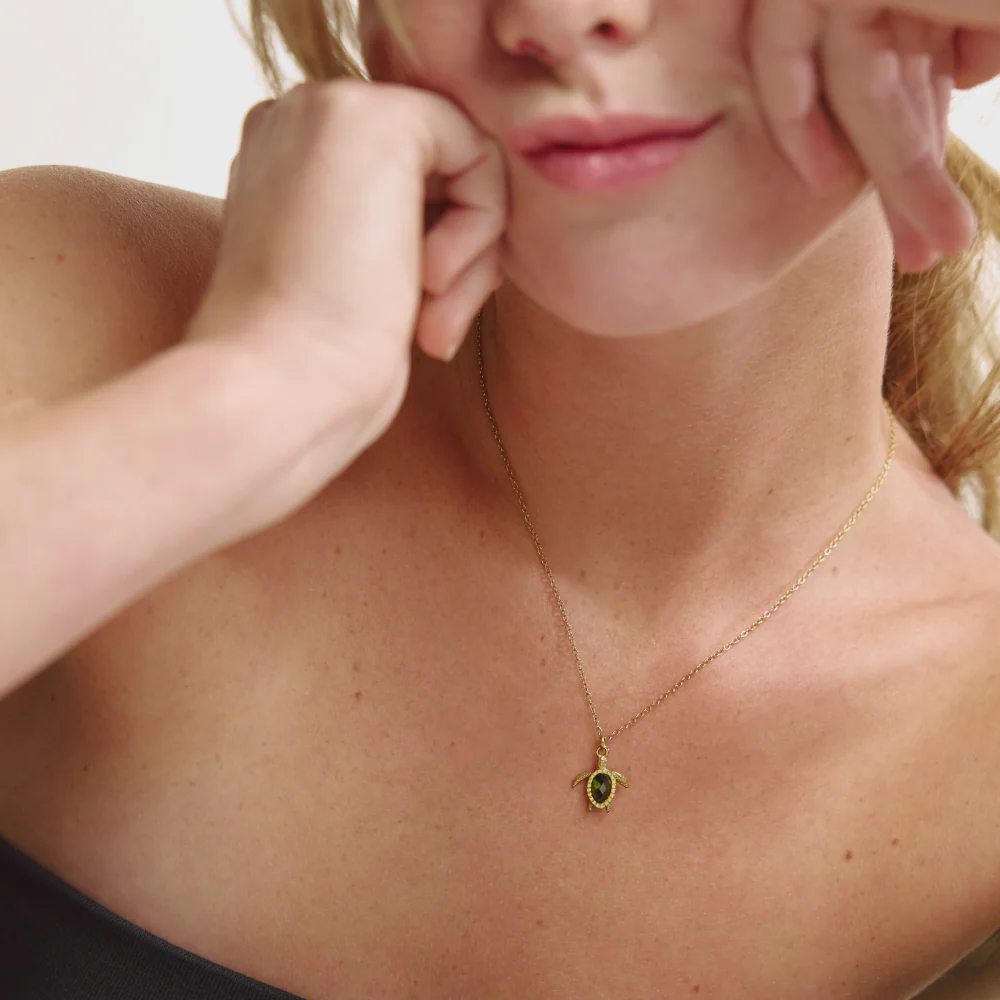 Turtle Mono Halskette Gold - Image 3