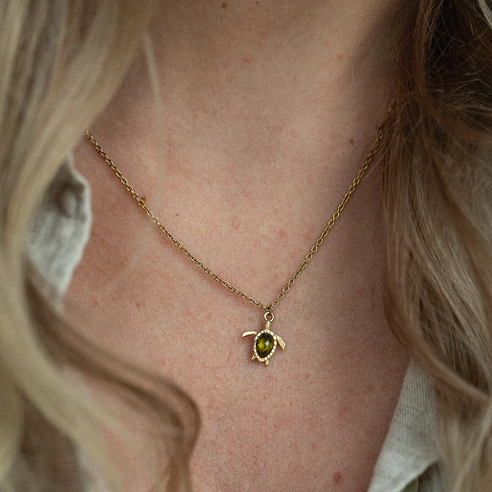 Turtle Mono Halskette Gold - Image 6