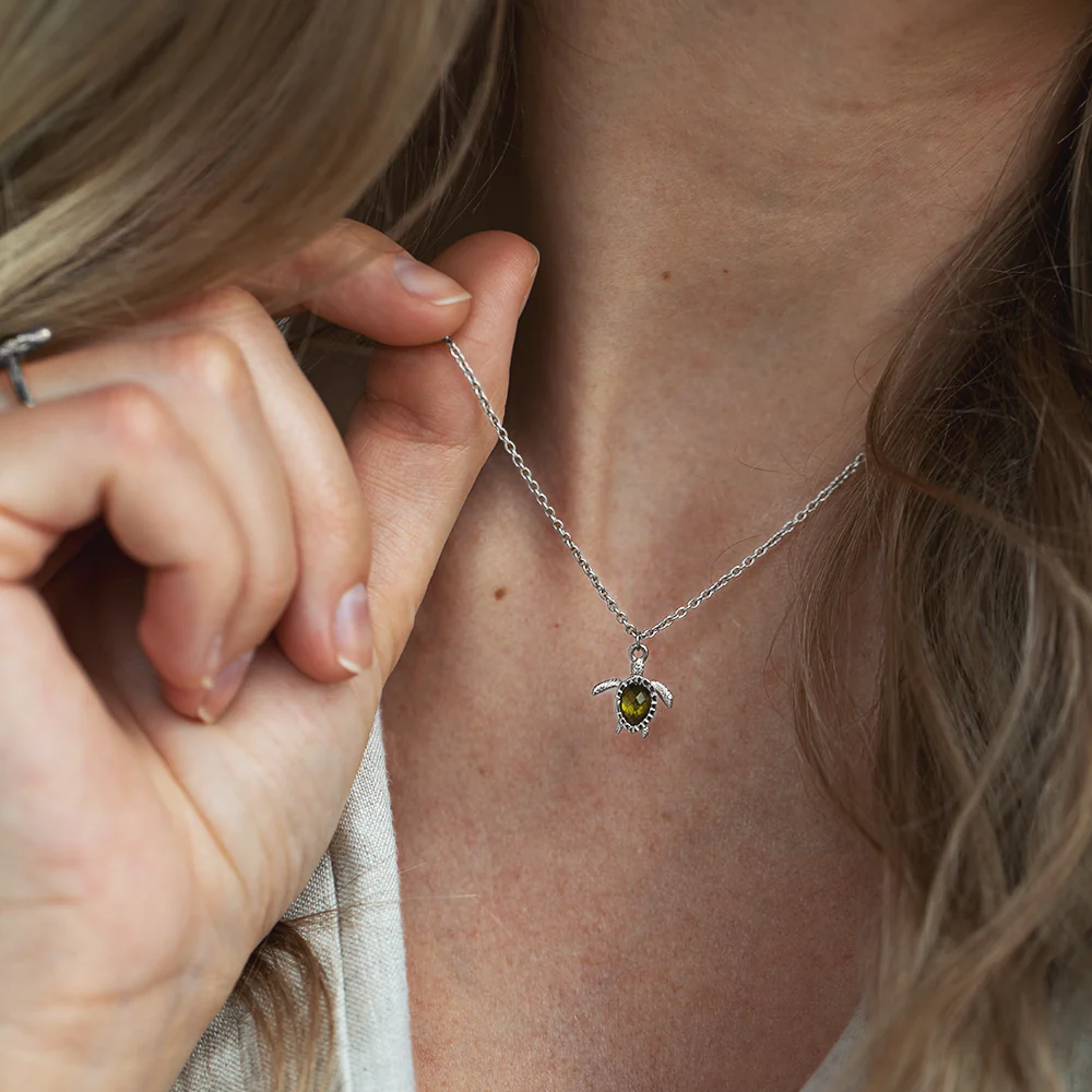 Turtle Mono Halskette Silber - Image 3