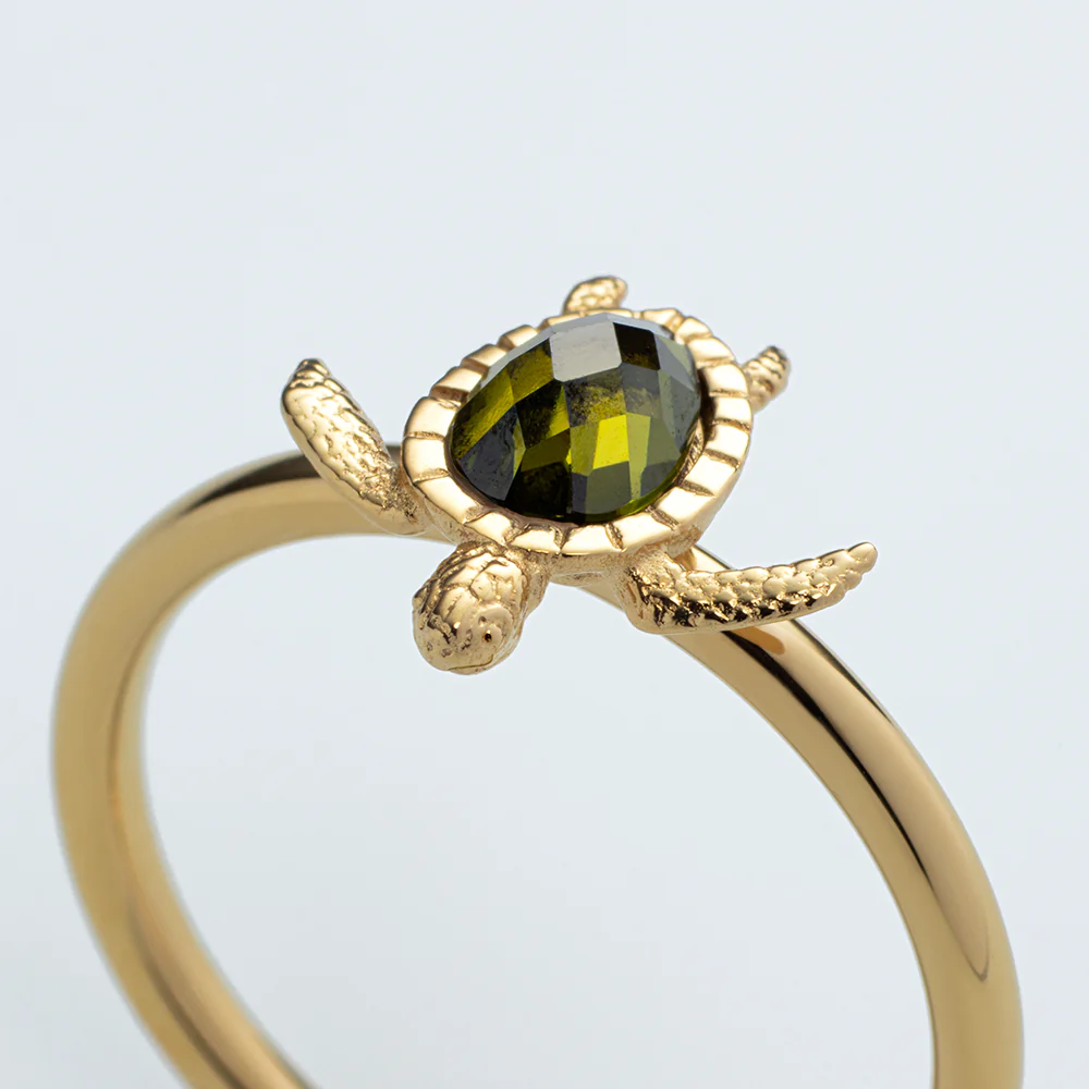 Turtle Ring Gold - Image 4